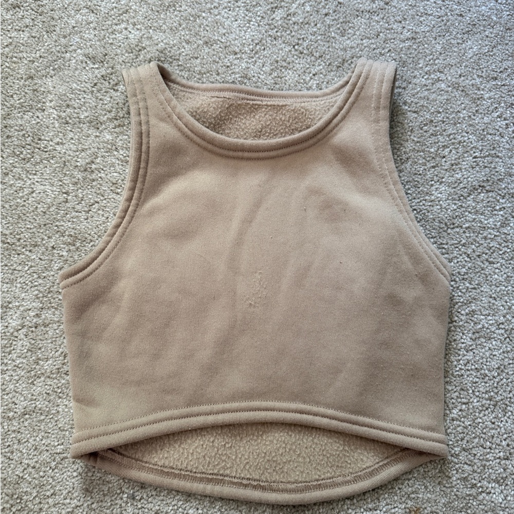 Chic Tan Crop Top
